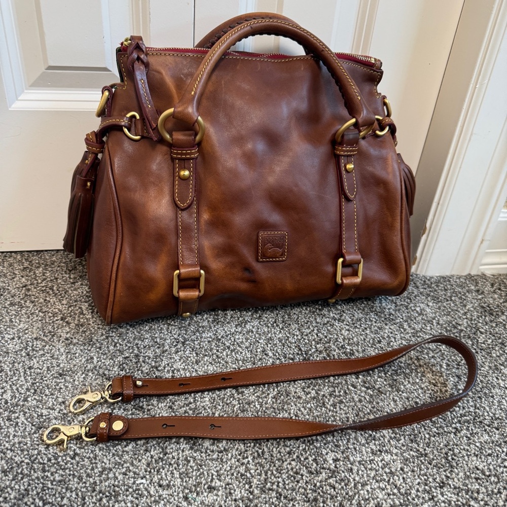 Dooney & Bourke Brown Leather Satchel
